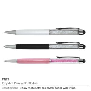 Crystal Pens with Stylus - Image 3
