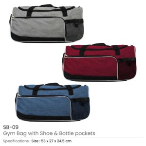 Gym Bags with Shoe and Bottle Pockets - Image 7
