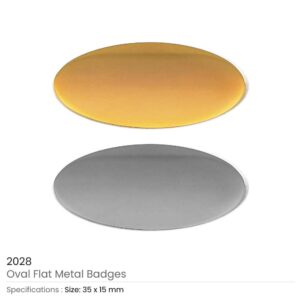 Oval Flat Metal Badges - Image 5
