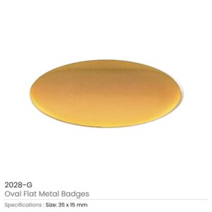 Oval Flat Metal Badges - Image 4