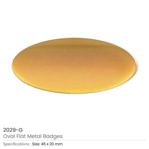 Oval Flat Metal Badges - Image 4
