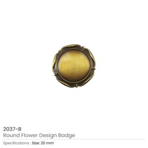 Round Flower Design Logo Badges - Image 5