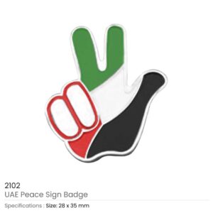 UAE Peace Sign Badges - Image 3
