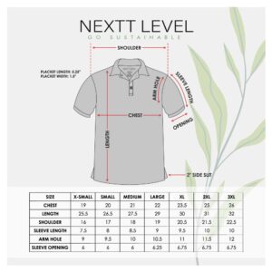 NEXTT LEVEL Recycled Polo T-Shirts - Image 12