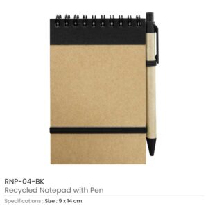 Recycled Notepads with Pen - Image 6