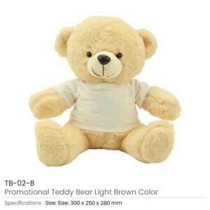 Promotional Teddy Bear Toys with Printable White Tshirt - Image 6