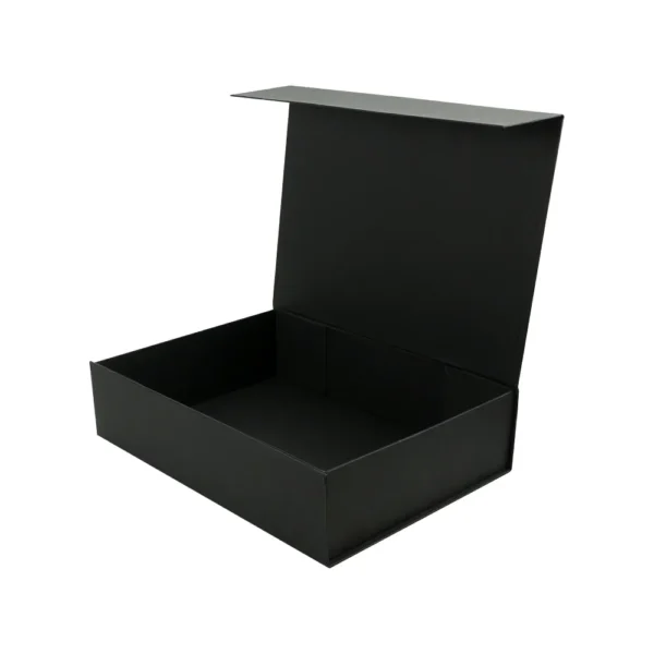Black-Plain-Gift-Box-GB-A3-BLK-Open-View Black Plain Gift Box A3
