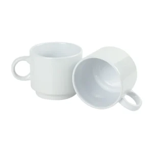 Ceramic Cups 10 Oz Glossy Finish White Color - Image 5