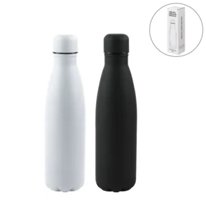 Premium Soft Touch Matt Cola Bottles in Stainless Steel 500ml - Image 1