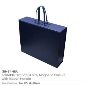 Foldable Gift Box with Magnetic Closure & Ribbon Handle - Image 8