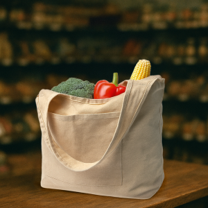 Cotton Hobo Bags with Front Pocket, 10 oz (340 GSM) - Image 5