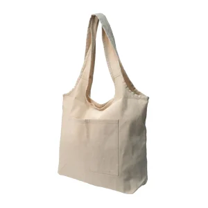 Cotton Hobo Bags with Front Pocket, 10 oz (340 GSM)