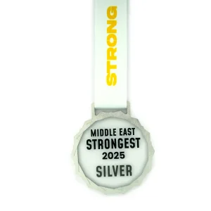Glass Medals with Metal Frame and 3cm White Ribbon - Image 11