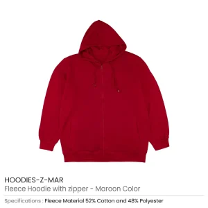 Fleece Hoodies with Zipper in (S to 3XL) Sizes - Image 13