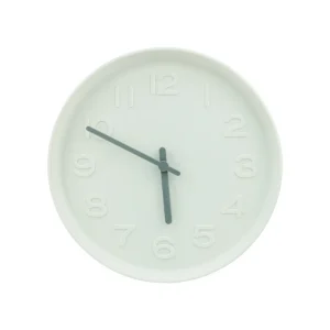 Round Analog Wall Clock Matte Finish White - Image 4
