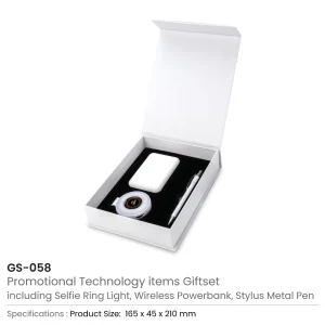 Technology Items Gift Set in White Magnetic Closure Gift Box - Image 3